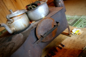 A cast iron stove, gifted to me, which i was very happy with as these things don't come cheap